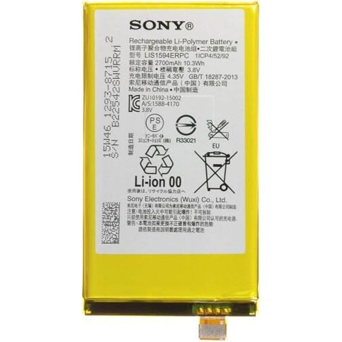 Batterie interne Sony Xperia Z5 Compact LIS1594ERPC d'origine