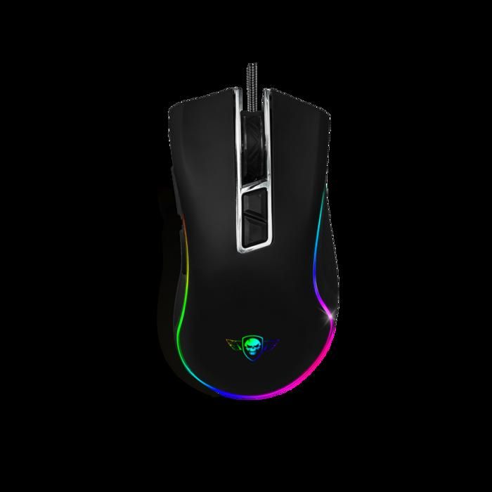 Spirit Of Gamer, Souris Gamer Filaire pour PC 12800 DPI, Souris RGB avec  8 Boutons Programmables Dont 1 Rapid Fire, 13 Effets de Rétroéclairage