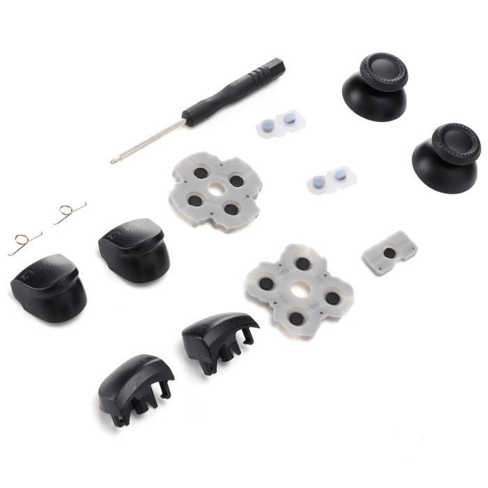 Tbest Kits de pièces de rechange pour PS5 Boutons à Lacets pour Manette PS5, Borracha Controle PS5, Accessoires, Kit video console
