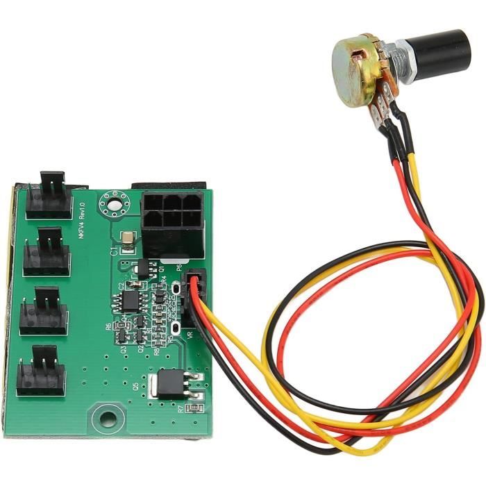 Contrôleur De Vitesse Ventilateur PC VHM-802 - 12V, 4 Fils, Plage 8-18V, Pour Refroidissement Ordinateur - 2