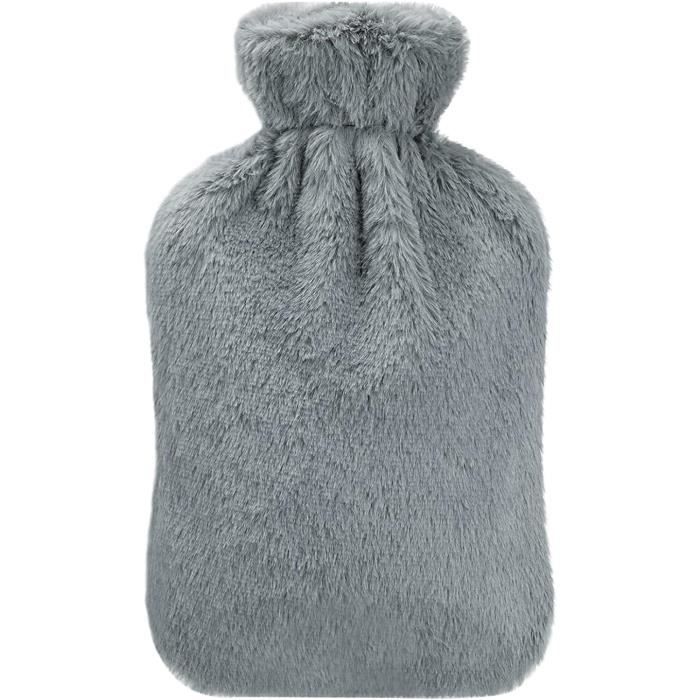 Bouillotte Eau Chaude 2 Litres Avec Caoutchouc Naturel Et Housse Fausse — free download