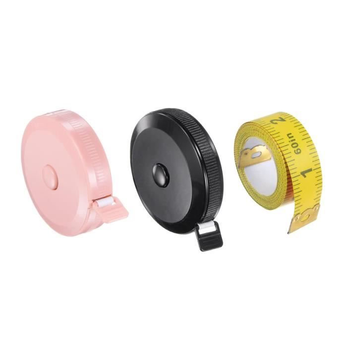 Mètre Ruban Rétractable Pour Couture - 0 à 150 Cm - Double échelle Cm/pouces - Bouton De Verrouillage - Portable Et Léger