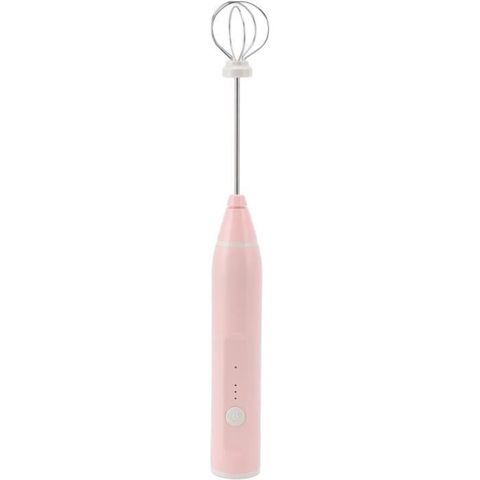 Batteur à Main électrique Sans Fil - 3 Vitesses, Batterie Rechargeable USB, Acier Inox, Pour Lait, Crème, œufs