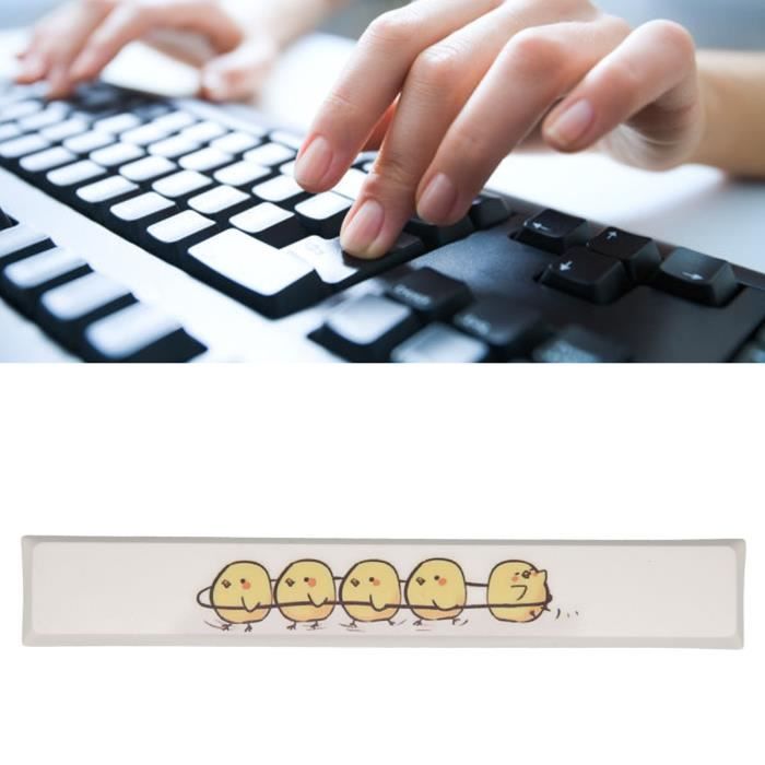 39 Keycaps PBT Arc-en-ciel + Extracteur - Touches Clavier Durables, Faciles à Installer, Décoration Unisexe