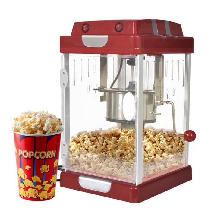 Machine À Pop-Corn VidaXL – Bouilloire Acier Inoxydable 2,5 oz, 310 W - vue 2
