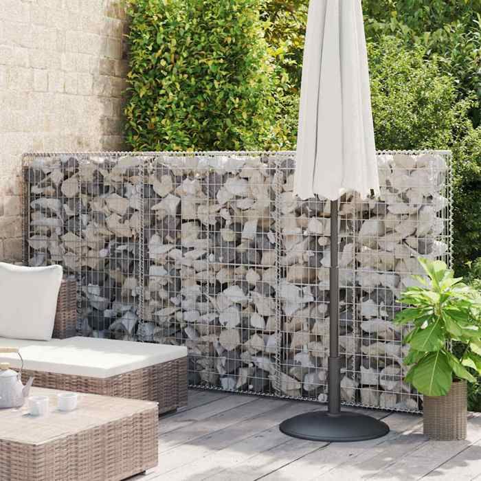 Vidaxl Panier de Gabion avec Couvercle Fil Galvanisé 150x100x30 cm Clôture 141042