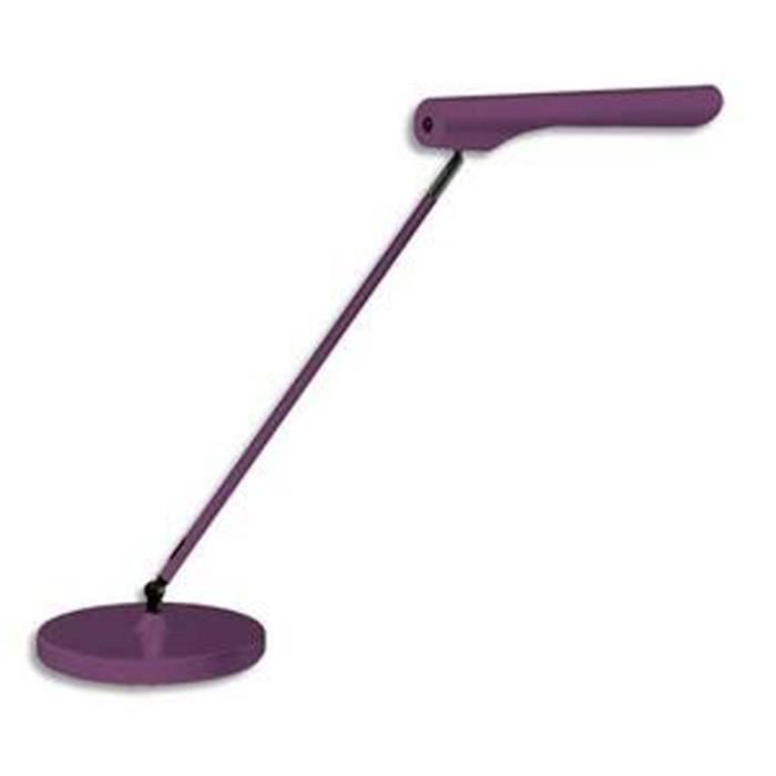 Lampe à Leds Urban Prune en ABS PP alu - Bras 47 cm Tête 30 cm Socle D19 7 cm