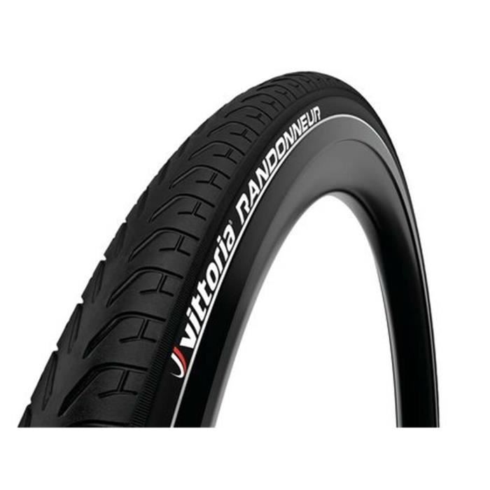 Pneu Vittoria Randonneur Reflective - noir - 27,5x2,0 - Adulte - Homme - Bande réfléchissante - Robuste