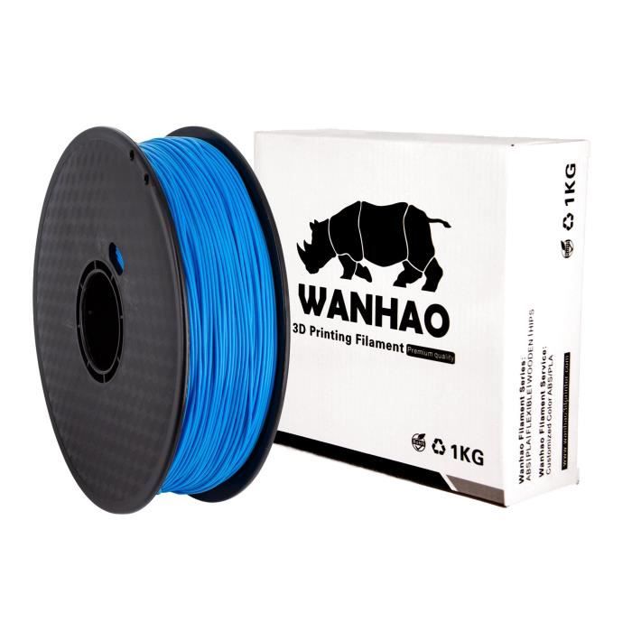 WANHAO Filament PLA Premium  Bleu 1kg 1.75mm pour imprimante 3D 