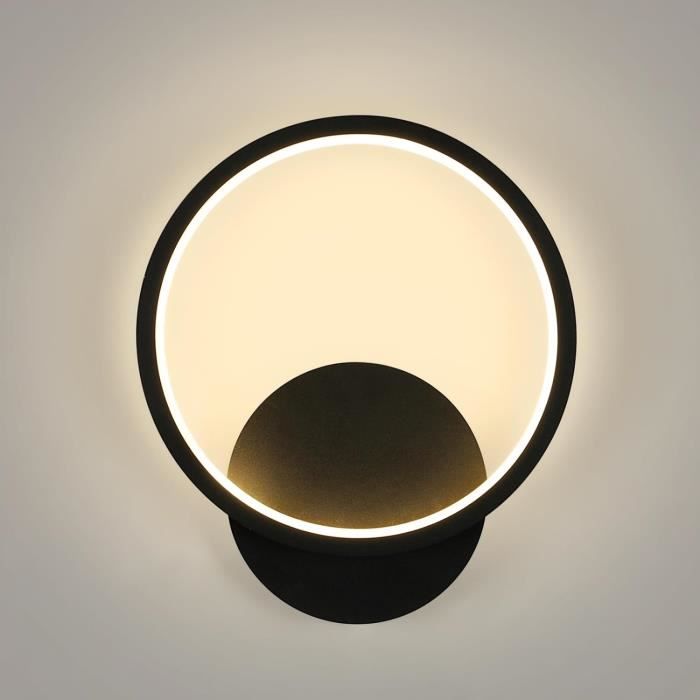 Applique Murale Interieur LED 12W Blanc Lampe Murale Moderne, IP65