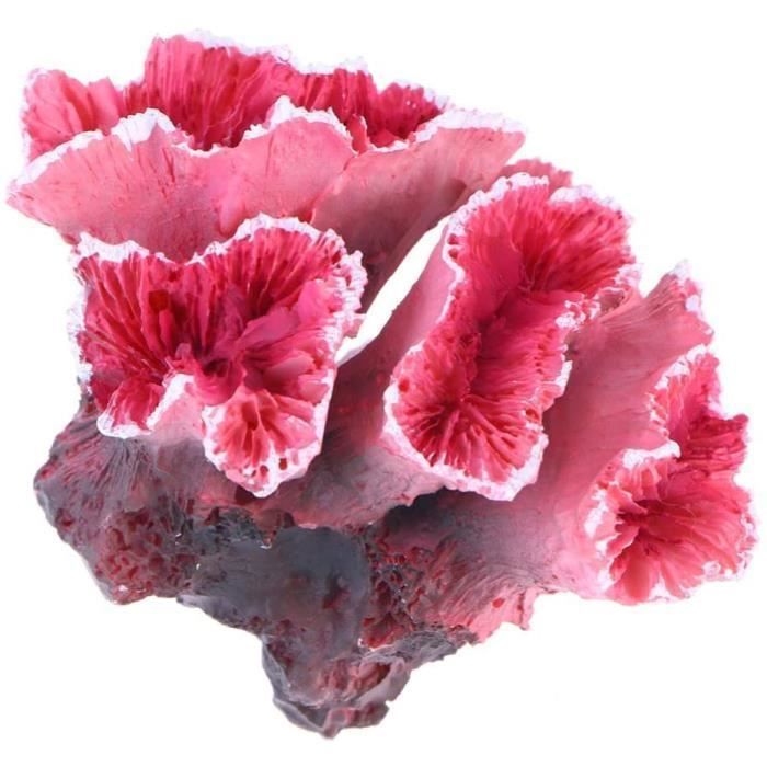 Meilleurs prix pour Simulation artificielle corail aquarium plantes sous-marines Fish Tank décor (rouge)