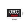 Audi Long - Badge Autocollant 3d En Époxy Pour Voiture, 10 Pièces, Autocollants De Tableau De Bord De Rétrovi-1