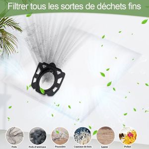 Lot De 5 Sacs à Poussière Pour Aspirateur Mac Allister - Compatible Modèles 16L, 20L, 30L - Dimensions 600x250 Mm
