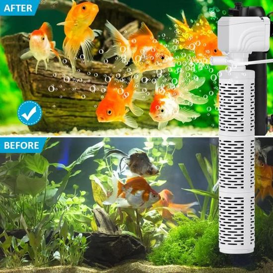 Brosse filtrante d'aquarium en nylon, écumoire, système de filtration de  remplacement, outils de nettoyage précieux pour poissons, bruit, nouveau, 6  pièces