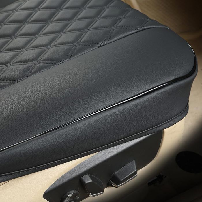 Housse De Siège Auto Universelle Marron | Simili Cuir PVC 49,5x59,5 Cm | Protection Anti-dérapante Pour Voiture - 6