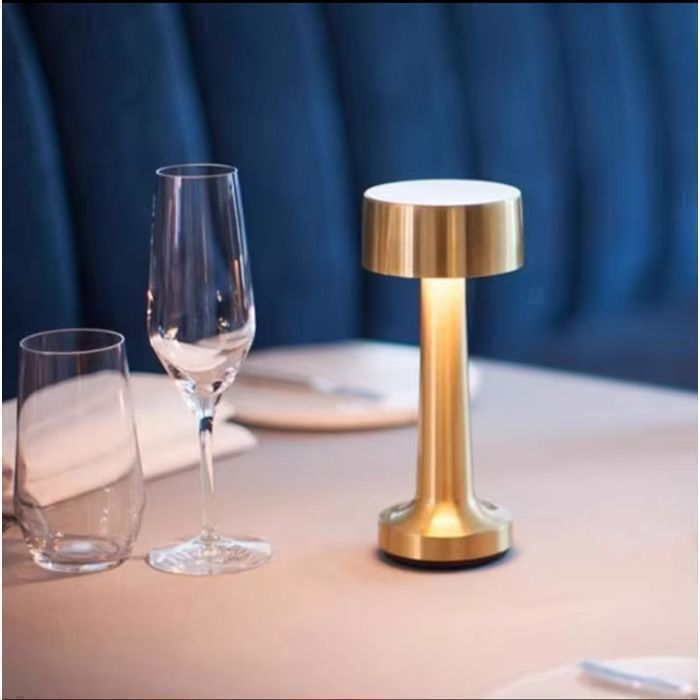 Lampe Sans Fil Dorée Rechargeable USB 38cm - Design Élégant