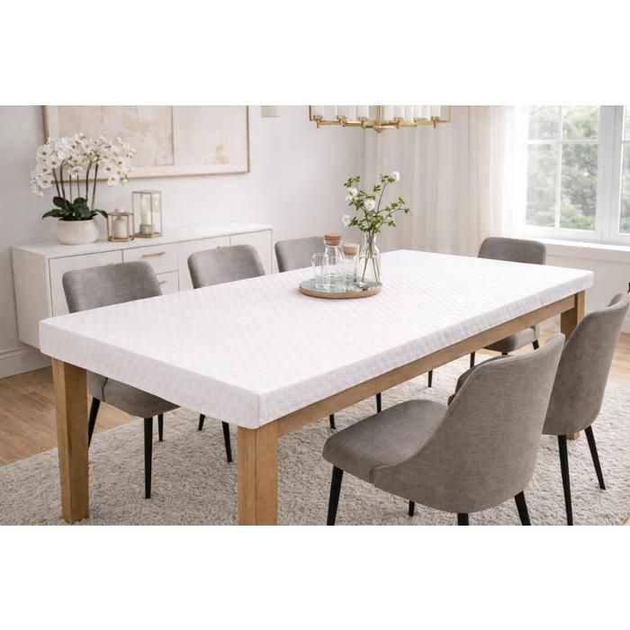 Protège-table rectangulaire élastiqué sous-nappe en molleton ...