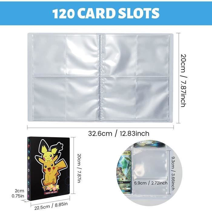 Porte Carte Pokemon, Classeur pour Protection Cartes, Albums Pokemon GX EX  Trainer, Livre Carte, 30 Pages Peut Contenir Jusqu'à A63 - Cdiscount Jeux -  Jouets