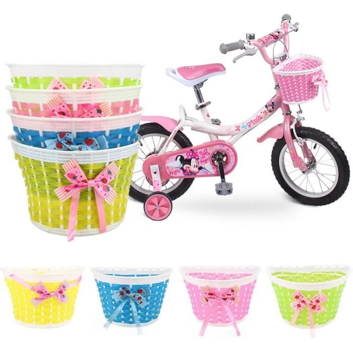 Panier vélo enfant Lady rose en plastique - Bagagerie vélo sur La