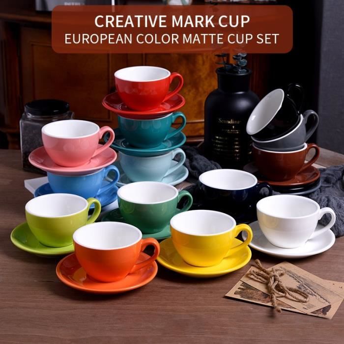 BOL,010--Ensemble de tasses et soucoupes à café de grande valeur, tasse à boire pour la maison