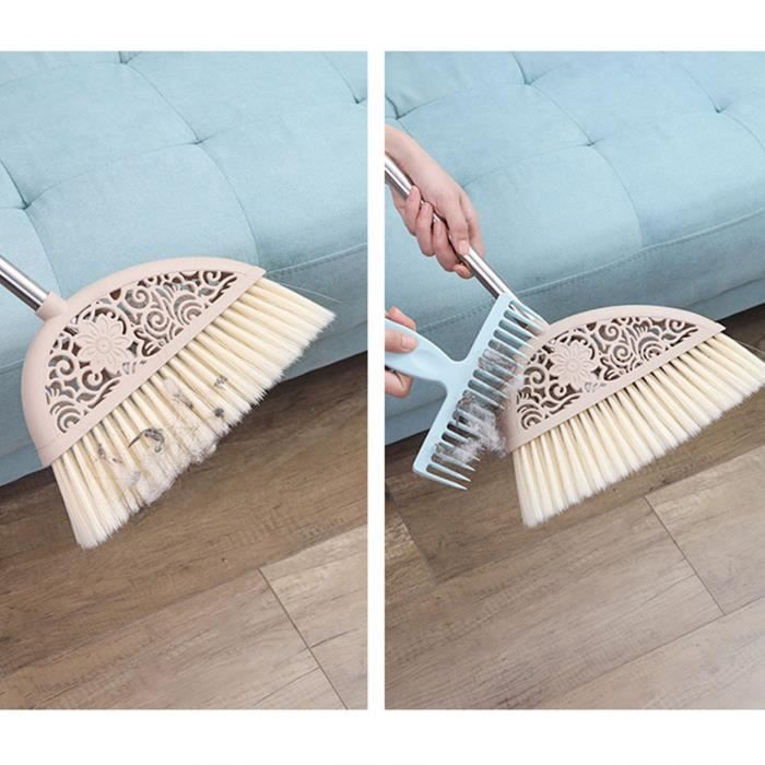 Peigne Nettoyeur Pour Balai - Outil De Démêlage Des Poils Et Cheveux - Poignée Ergonomique, Trou De Suspension