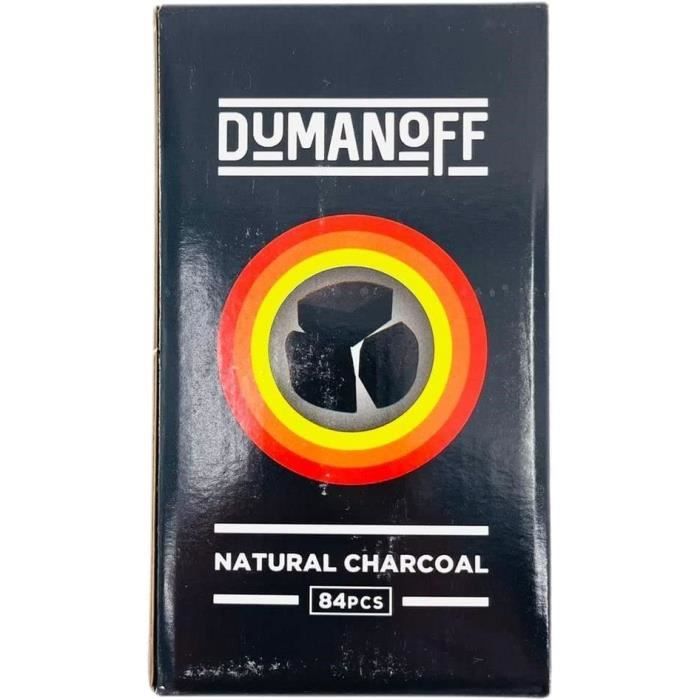DUMANOFF - 1 Kilos Charbon Chicha de Noix de Coco Naturel - Boîte