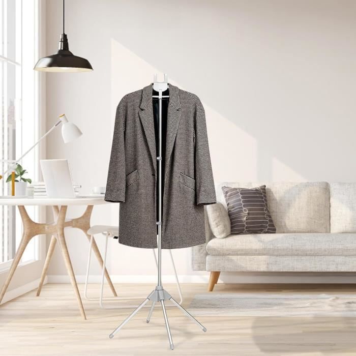 Support à vapeur pour vêtements - Cintre télescopique pour vêtements | Support de repassage antidérapant pour voyage, maison, armoire intérieure, chambre, appartement, chambre à coucher, ordinateur Support à vapeur pour vêtements - Cintre télescopique pour vêtements | Support de repassage antidérapant pour voyage, maison, armoire intérieure, chambre, appartement, chambre à coucher, ordinateur
