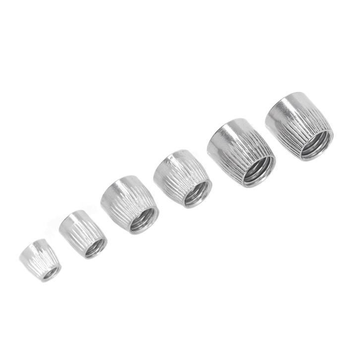 Dopro Lot De 10 écrous à Bascule à Filetage Fin Pour Guitare Les Paul Avec Commutateurs Switchcraft Nickel 1532