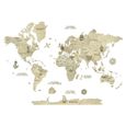 Décoration Murale | Carte du monde en bois 2D Claire S (80*55 cm) Creatifwood-2