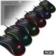 SPIRIT OF GAMER- Souris Gaming PRO-M6 - LED RGB – Personnalisable – Jusqu’à 6400 DPI – 2 Profils Paramétrables –  RAPID FIRE-2