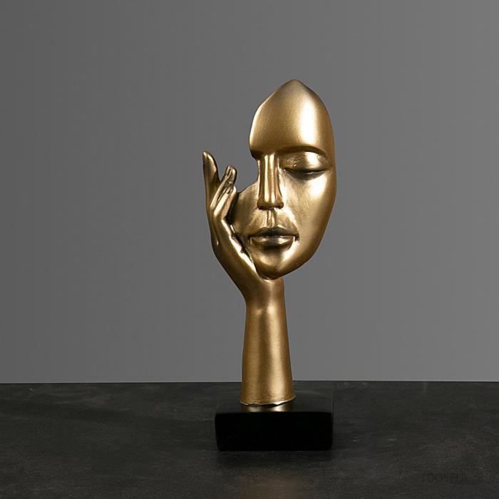 Statue D'art De Visage De Femmes Artisanat Abstrait De Figure Pour La