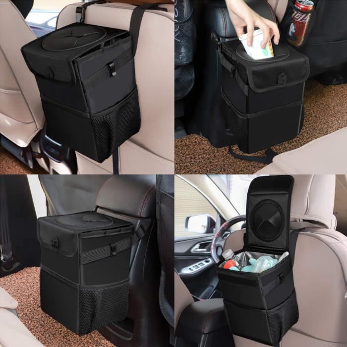 Sac poubelle étanche à absorption magnétique pour voiture, siège arrière,  poche de rangement en cuir, étanche, nouveau, 1 pièce - AliExpress
