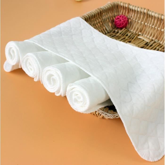 Inserts Couches en Coton Lavable pour Bébé - Pack de 20 - Taille 32 ...