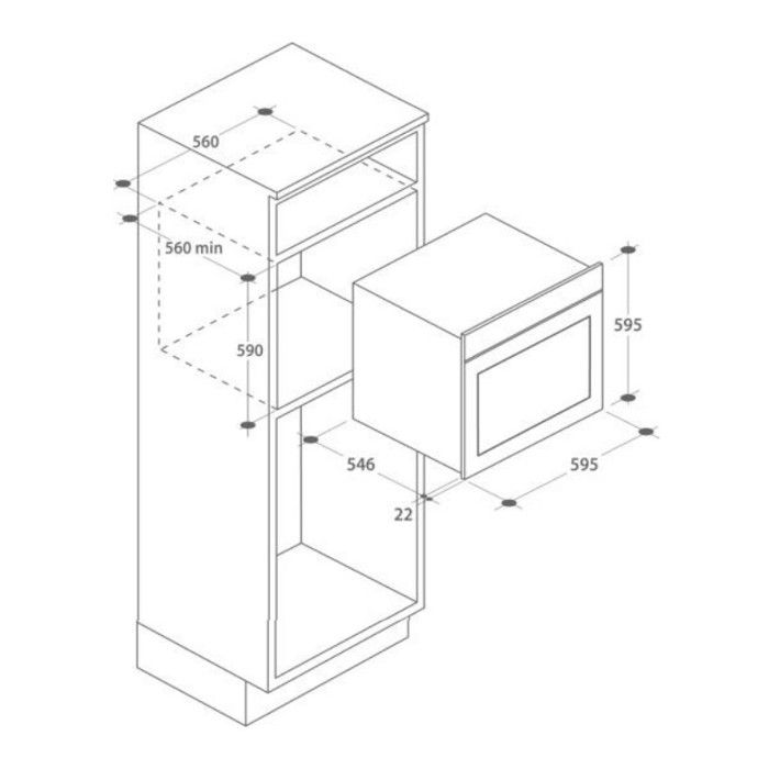 Moteur De Ventilateur Rosières DI0069 18W - Pièce Détachée RFDC73S