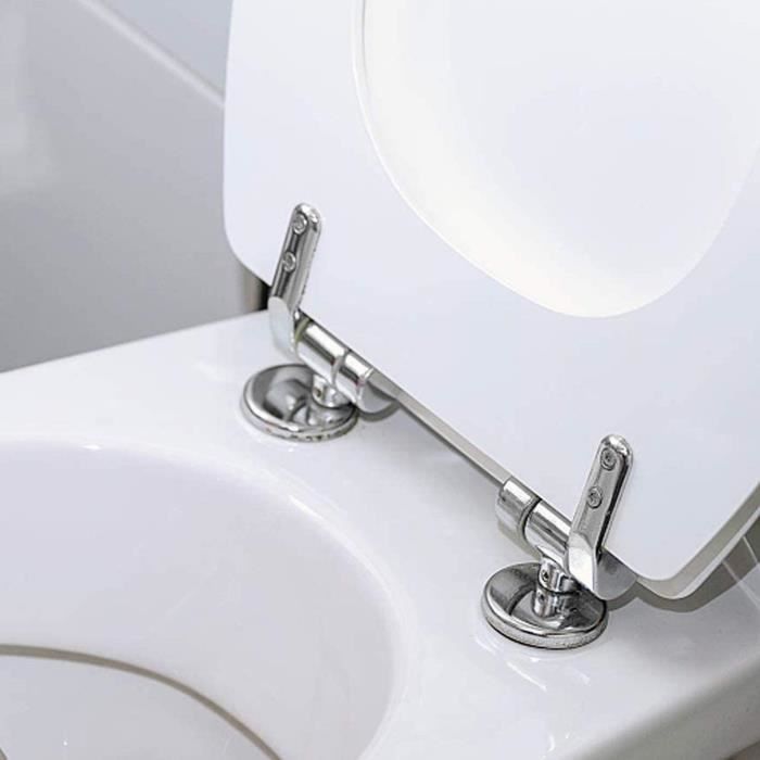 Abattant WC Fixations Charnières Accessoire de fixation pour abattant  Convient à Toutes Les Toilettes（18mm) Guazhuni