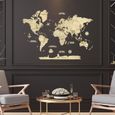 Décoration Murale | Carte du monde en bois 2D Claire S (80*55 cm) Creatifwood-3