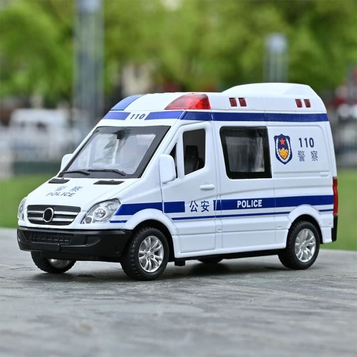 2 pièces) Alloy Ambulance Jouet Pour Enfants Modèle 120 Camion de Pompier  Garçon Cadeau (Alliage Moyen Ambulance [Lumière silencieuse / Porte  ouverte])