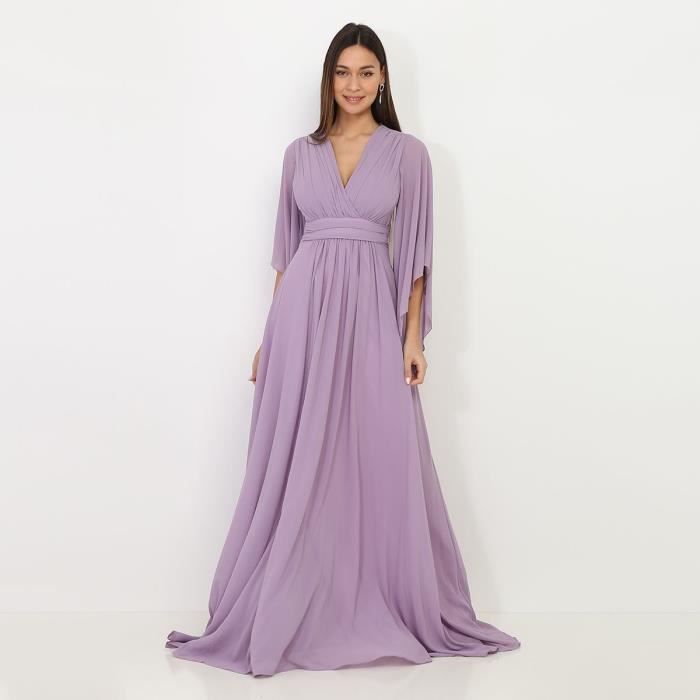 Robe longue parme new arrivals