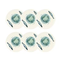 6 Anciennes Assiettes à Dessert en Porcelaine de Dresde - Vintage