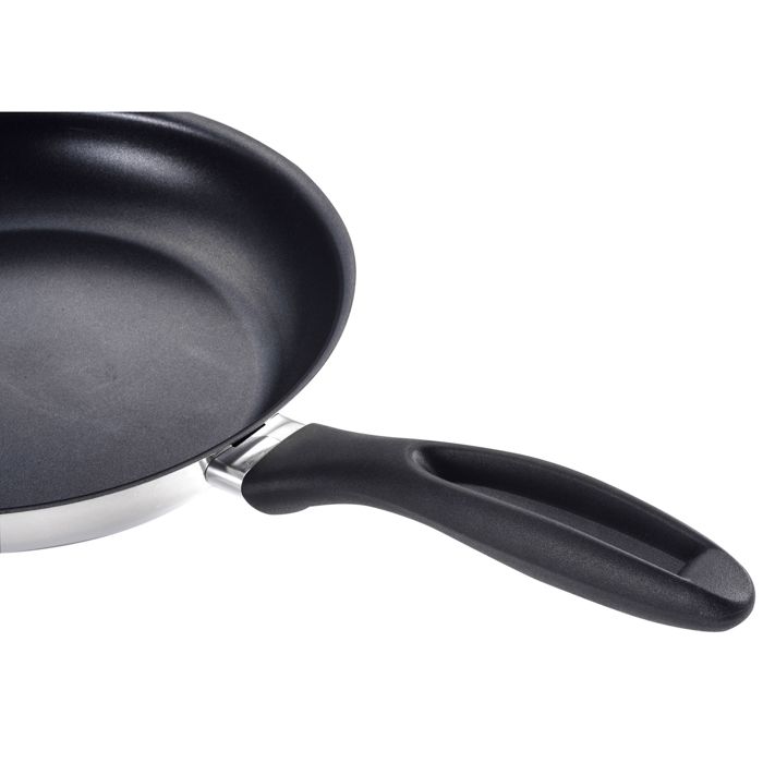 Springlane Poêle à Frire En Acier Inoxydable - 24 Cm Avec Couvercle