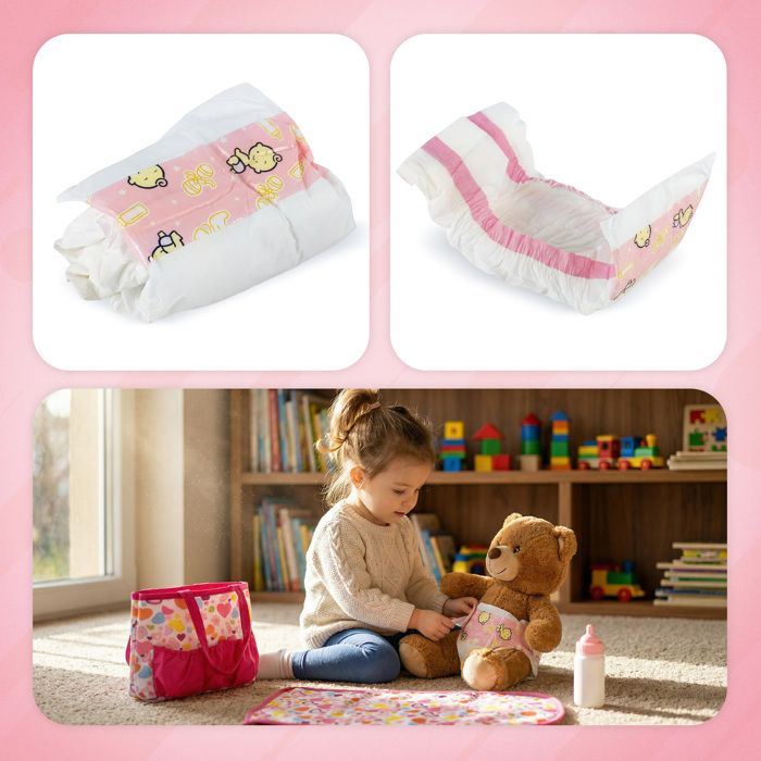 Accessoires Poupée Kit D'accessoires Pour Poupée Bébé - 6 Pièces + Biberon Magique - Sac De Rangement Inclus - Jeu D'imitation Et D'éveil Accessoires Poupée Kit D'accessoires Pour Poupée Bébé - 6 Pièces + Biberon Magique - Sac De Rangement Inclus - Jeu D'imitation Et D'éveil