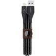 Belkin Câble Lightning vers USB-A avec sangle de fermeture, 1,2m noir-0