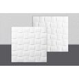 Decosa Dalle de plafond Dublin, polystyrène blanc, 50 x 50 cm - LOT de 2 sachets (=  4m2)-0