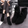 bottines bout pointu femme