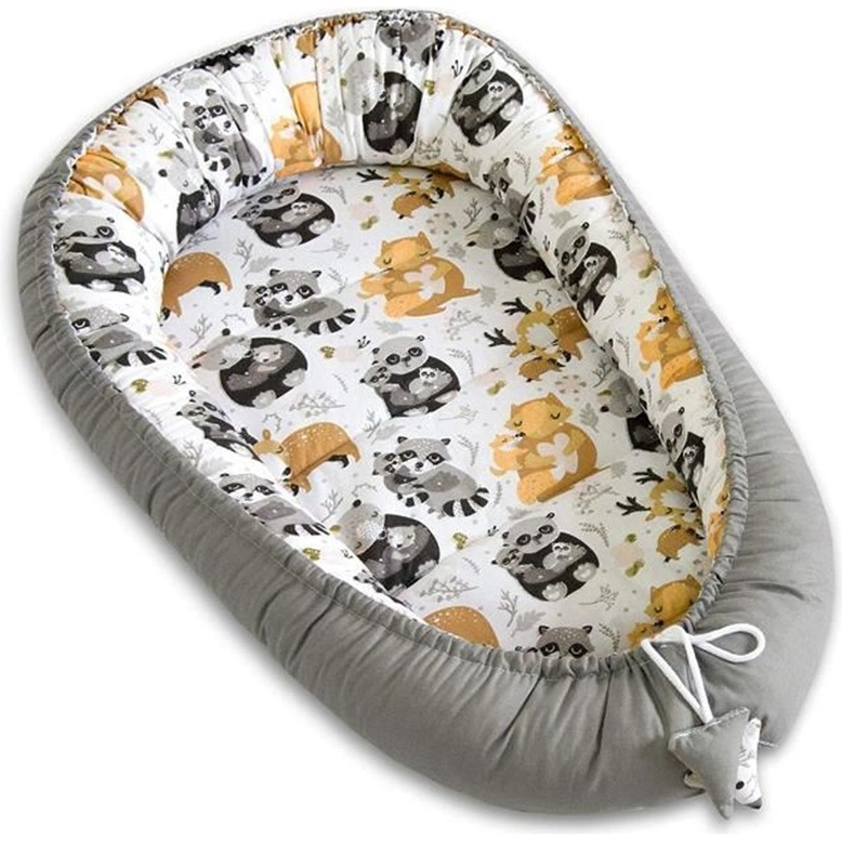 Pimko Reducteur Lit Bebe 2 Cotes Bebe Cocon Baby Nest Nourrissons Coussin 100 Coton Pour Lit Pour Nouveau Ne Nid De Bebe Asher Cdiscount Puericulture Eveil Bebe