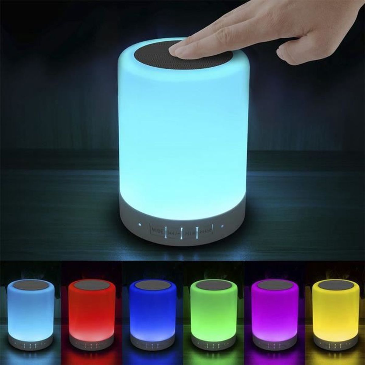 LED tactile Lampe  de chevet Bluetooth Speaker l Achat 