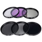 HOMGEEK 58mm Lens Filtre Kit UV+CPL+FLD+ND(ND2 ND4 ND8) avec Carry Pouch / Titulaire / Cap Cap Objectif / / Tulip et Rubber Parasoleils