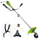 OXEO Débroussailleuse électrique 1400W - 2en1 - Coupe-bordure - Tête double fil - Tête universelle alu - lame 3 dents