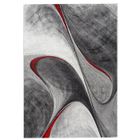 JADOREL Tapis salon MILAR Rouge 240x340 OEKO TEX® en polypropylène doux et soyeux