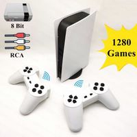 Console de jeu vidéo sans fil Mini P5, TV rétro, lecteur pour Nes, jeux 8 bits, 1280 jeux intégrés différents
